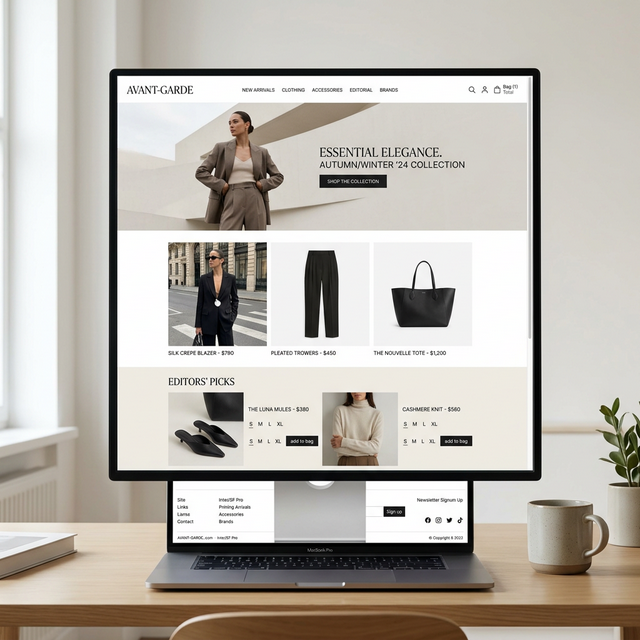 RetailFlow e-commerce website design